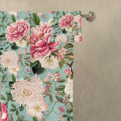  Botanische Tuin Bloemen Patroon Badtoren Bad Handdoek