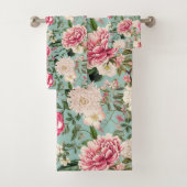  Botanische Tuin Bloemen Patroon Badtoren Bad Handdoek (Insitu)