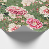  botanische tuin bloemenpatroon cadeaupapier (Hoek)