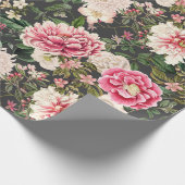 botanische tuin bloemenpatroon cadeaupapier (Hoek)