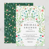 Botanische Tuin Bruids Douche Uitnodiging (Voorkant / Achterkant)