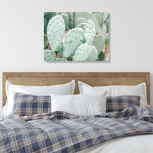 Botanische Tuin Cactus Canvas Afdruk (Insitu (Slaapkamer))