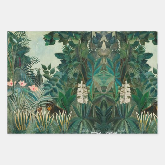 Botanische Tuin Decoupage Zwaar Gewicht 3-Set Inpakpapier Vel (Voorkant 2)