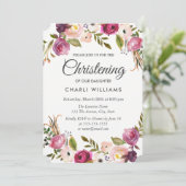 Botanische tuin Floral Christening baptisme Kaart (Staand voorkant)