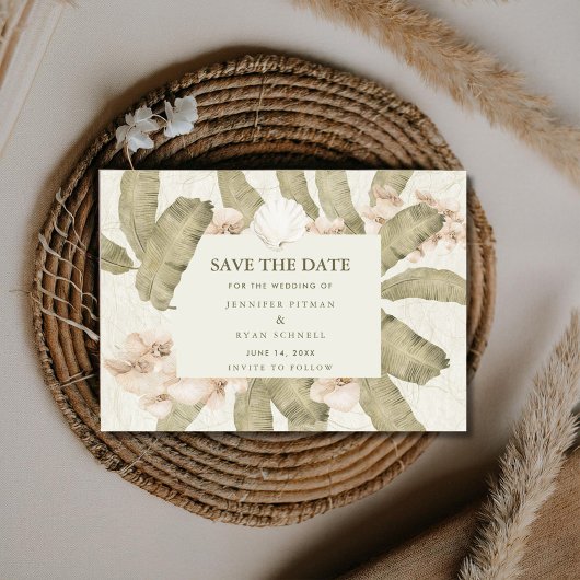 Botanische Tuin Foto Bruiloft Save The Date