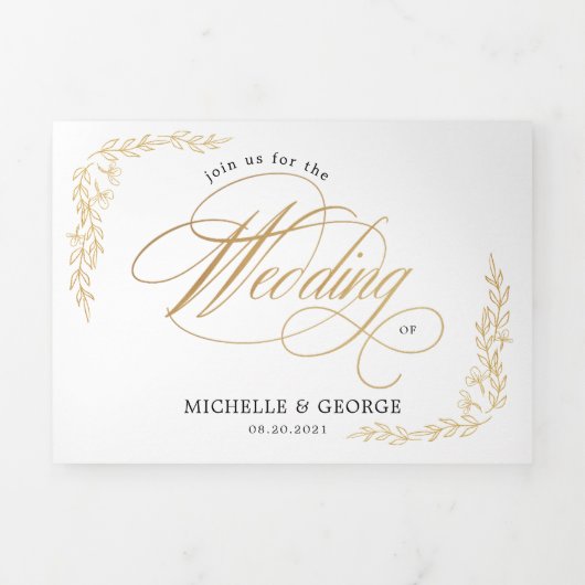 Botanische Tuin Gouden Drievouw Uitnodiging van de (Cover)