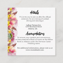 botanische tuin informatiekaartje