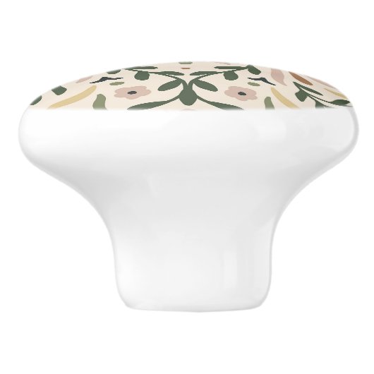Botanische tuin keramische knop (Zijkant)