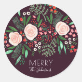 Botanische tuin | Kerstfeestdag | STICKER (Voorkant)