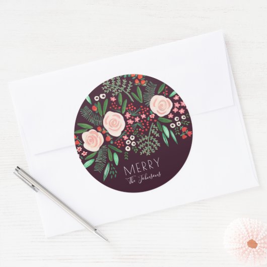 Botanische tuin | Kerstfeestdag | STICKER (Envelop)