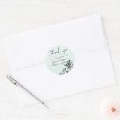 Botanische tuin laat budgethuwelijk links liggen ronde sticker (Envelop)