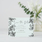 Botanische tuin laat budgethuwelijk toe briefkaart (Staand voorkant)