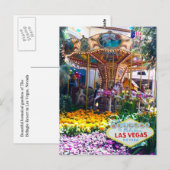 Botanische tuin Las Vegas met welkomstteken Briefkaart (Voorkant / Achterkant)