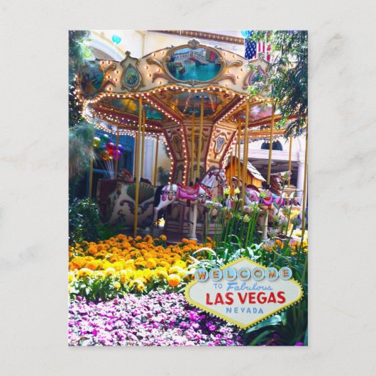 Botanische tuin Las Vegas met welkomstteken Briefkaart (Voorkant)