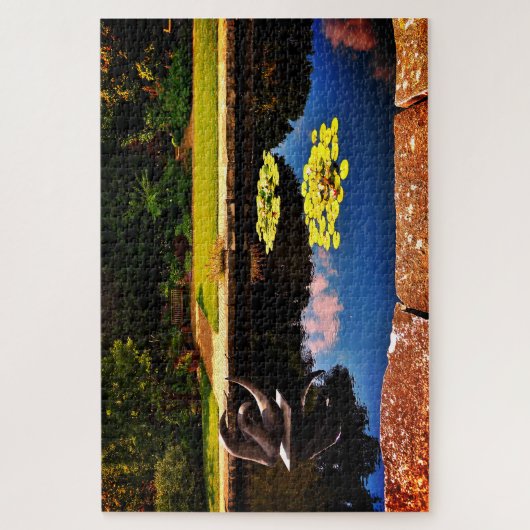 Botanische tuin legpuzzel (Verticaal)