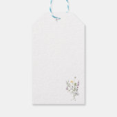 Botanische tuin Little One in Bloom Baby shower Cadeaulabel (Achterkant)