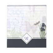 Botanische tuin monogram notitieblok (Voorkant)