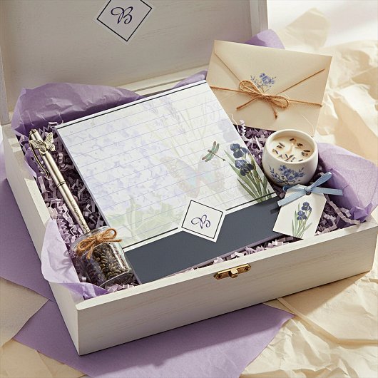 Botanische tuin monogram notitieblok