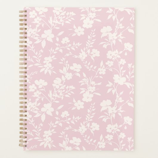 Botanische Tuin Neutraal - Roze Blos Planner (Voorkant)