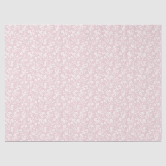 Botanische Tuin Neutral - Blush Roze Tissuepapier (Voorkant)