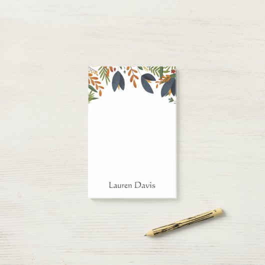 Botanische tuin post-it® notes (Op bureau)