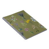 botanische tuin print, tuin nostalgie notitieboek (Rechterzijde)