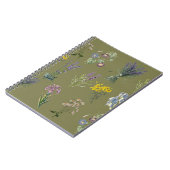 botanische tuin print, tuin nostalgie notitieboek (Linkerzijde)