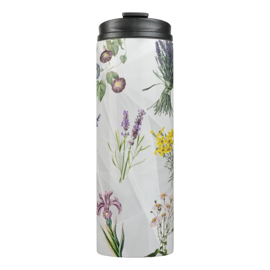  botanische tuin print, tuin nostalgie thermosbeker (Voorkant)