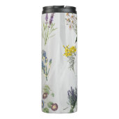  botanische tuin print, tuin nostalgie thermosbeker (Achterkant)