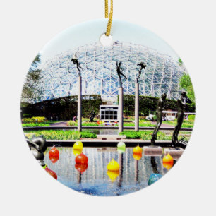 Botanische tuin, St. Louis, kerstversiering, Keramisch Ornament