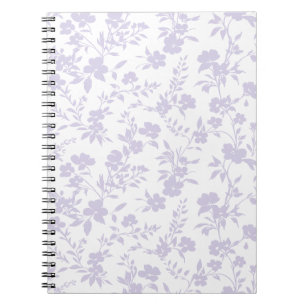 Botanische Tuin Stof Lavendel - Neutraal Notitieboek