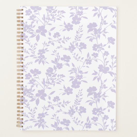 Botanische Tuin Stof Lavendel - Neutraal Planner (Voorkant)