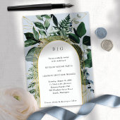 Botanische Tuin, Stofblauw, Modern Groen Kaart