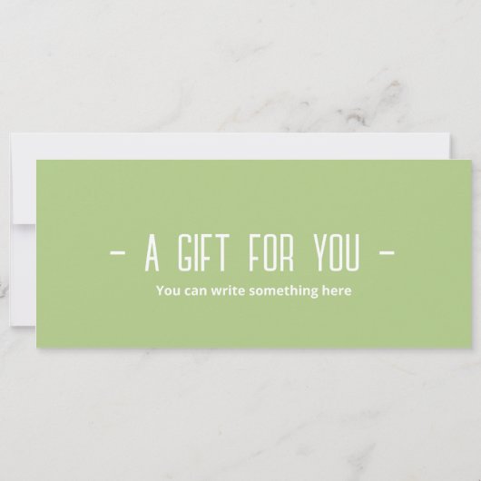 Botanische Tuin Ticket Cadeaubon Kaart (Achterkant)