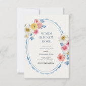 Botanische Tuin Tropisch Groen Housewarming Party Kaart (Voorkant)