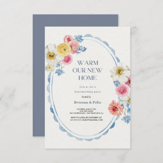 Botanische Tuin Tropisch Groen Housewarming Party Kaart