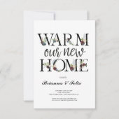 Botanische Tuin Tropisch Groen Housewarming Party Kaart (Voorkant)