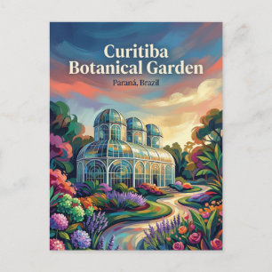 Botanische tuin van Curitiba Brazilië Briefkaart