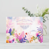 Botanische tuin van dromen Prom-uitnodigingen Kaart (Staand voorkant)