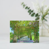 Botanische tuin van koningin's Wreath Napels, Flor Briefkaart (Staand voorkant)