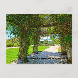 Botanische tuin van koningin's Wreath Napels, Flor Briefkaart