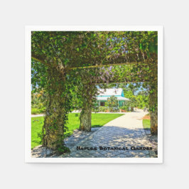 Botanische tuin van koningin's Wreath Napels, Flor Servetten