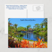 Botanische tuin van Napels - Mozaïsche muur Briefkaart (Voorkant / Achterkant)