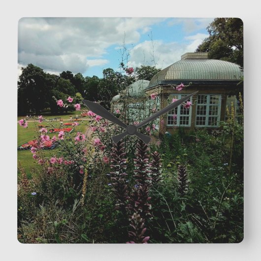 Botanische tuin vierkante klok (Voorkant)