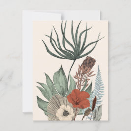 botanische tuin – Wildflowers & Protea Il Briefkaart