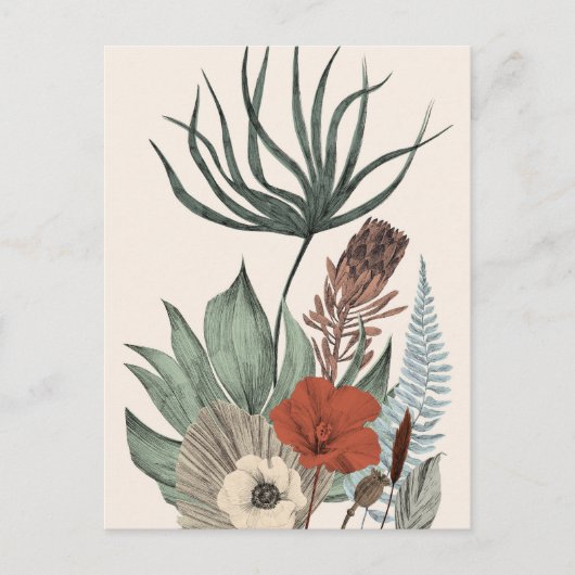  botanische tuin – Wildflowers & Protea Il Briefkaart (Voorkant)