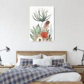  botanische tuin – Wildflowers & Protea Il Canvas Afdruk (Insitu (Slaapkamer))