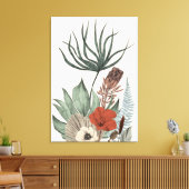  botanische tuin – Wildflowers & Protea Il Canvas Afdruk (Insitu (Woonkamer))