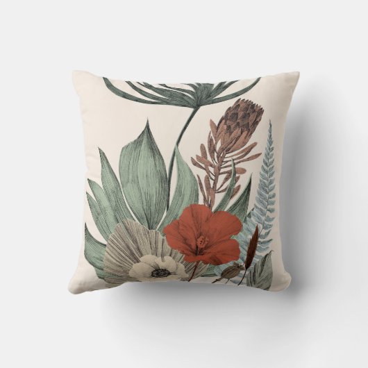  botanische tuin – Wildflowers & Protea Il Kussen (Achterkant)