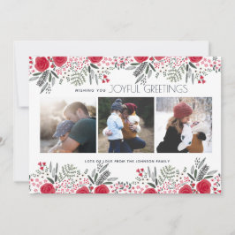 Botanische tuinachtige vreugde | Fotokaart Feestdagenkaart